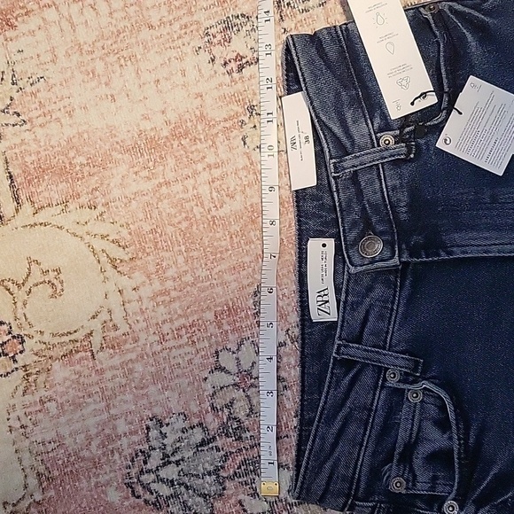 Zara The 80's High Waist Slim Fit Skinny Leg Jean in Astra Blue - Size 6 EUR 38 - Picture 8 of 12